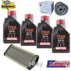 Complete Maintenance Kit MOTUL 7100 15W50 Original Oil+Air Filter DUCATI 848