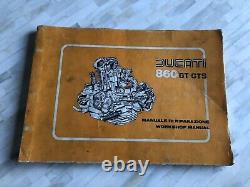 Ducati 860 GTS User Manual, Plus Workshop, Maintenance Books. 2 Piece