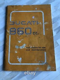 Ducati 860 GTS User Manual, Plus Workshop, Maintenance Books. 2 Piece