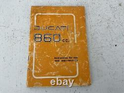 Ducati 860 instruction and maintenance book manual service OEM Wow rare