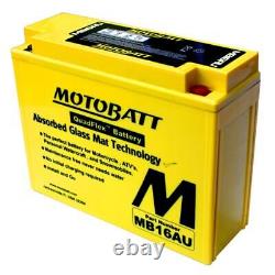 Motobatt Premium Battery for Ducati 600 M MONSTER 1994-2000 MB16AU AGM