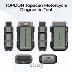 TOPDON OBD2 Motorcycle Maintenance Scanner Topscan Moto Full Systems Diagnosis