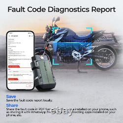 TOPDON OBD2 Motorcycle Maintenance Scanner Topscan Moto Full Systems Diagnosis