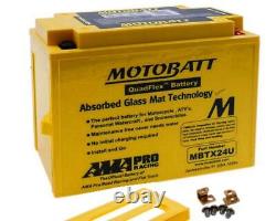 Batterie MOTOBATT MBTX24U 25Ah pour Honda CB750A, CBX1000, GL1000, Ducati Sport 500