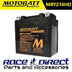 Batterie Motobatt Heavy Duty pour Ducati 1098 R 2009 MBYZ16HD AGM