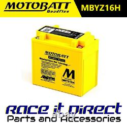 Batterie de mise à niveau Motobatt pour Ducati 1098 R 2009 MBYZ16H AGM