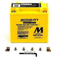 Batterie de mise à niveau Motobatt pour Ducati 1098 R 2009 MBYZ16H AGM
