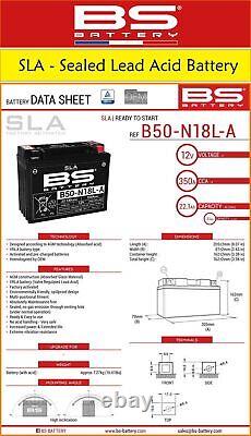 Batterie de moto Ducati 748 Biposto 1997-2000 BS Battery SLA BB16AL-A2