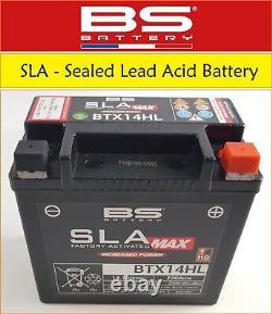 Batterie de moto SLA BS Battery BTX14HL pour Ducati Indiana 650 de toutes les années