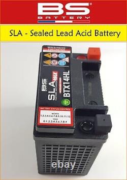 Batterie de moto SLA BS Battery BTX14HL pour Ducati Indiana 650 de toutes les années