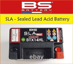 Batterie de moto SLA BS Battery BTX14HL pour Ducati Indiana 650 de toutes les années