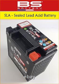 Batterie de moto SLA BS Battery BTX14HL pour Ducati Indiana 650 de toutes les années