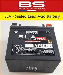 Batterie de moto SLA BS Battery BTX14HL pour Ducati Indiana 650 de toutes les années