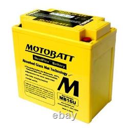 Batterie premium Motobatt pour Ducati 906 PASO 1989-1994 MB16U AGM