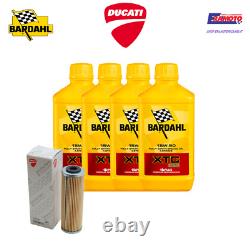 Kit d'entretien 4L Bardahl + Filtre à huile d'origine pour DUCATI 959 899 PANIGALE