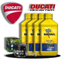 Kit d'entretien Ducati Monster S4R 996 2006 4 L Bardahl XTM 15W50 Huile + Filtre